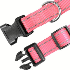Taglory Reflective Dog Collar for All Breeds - Keep Your Dog Safe at Night
