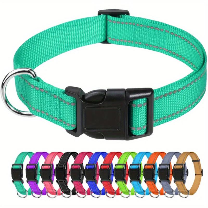 Taglory Reflective Dog Collar for All Breeds - Keep Your Dog Safe at Night