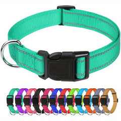 Taglory Reflective Dog Collar for All Breeds - Keep Your Dog Safe at Night