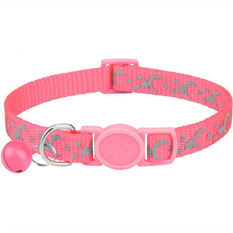 Personalized Stainless Steel Pet ID Tag with Star and Moon Graphic