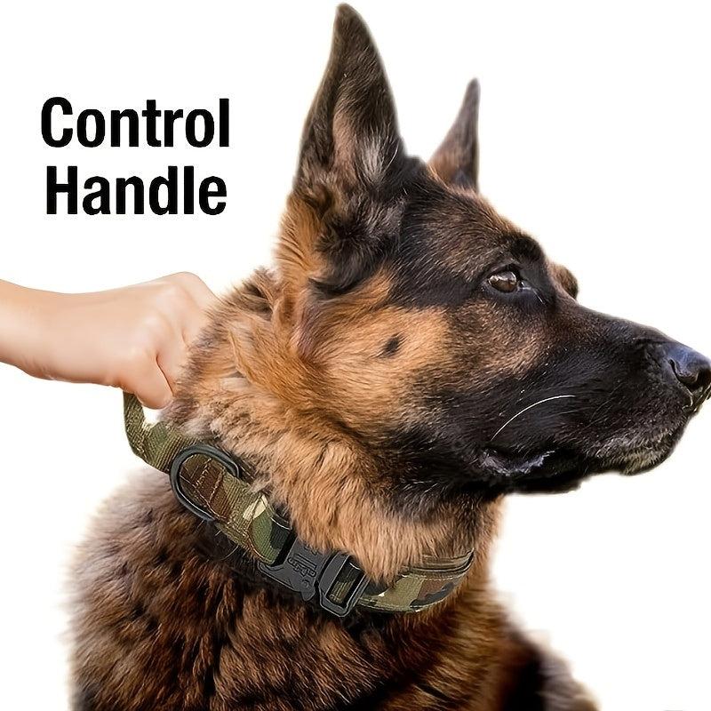 Tactical Dog Collar Military Dog Collar Adjustable Dog Training Collar