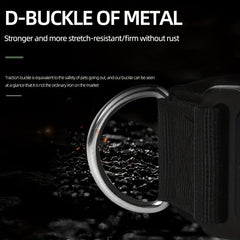 Heavy Duty Tactical Dog Collar with Handle for Medium to Large Dogs