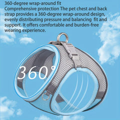 Breathable Mesh Reflective Dog Harness And Leash Set