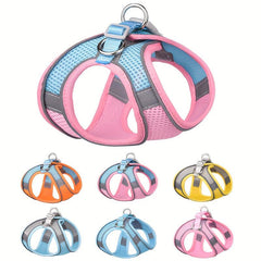 Breathable Mesh Reflective Dog Harness And Leash Set