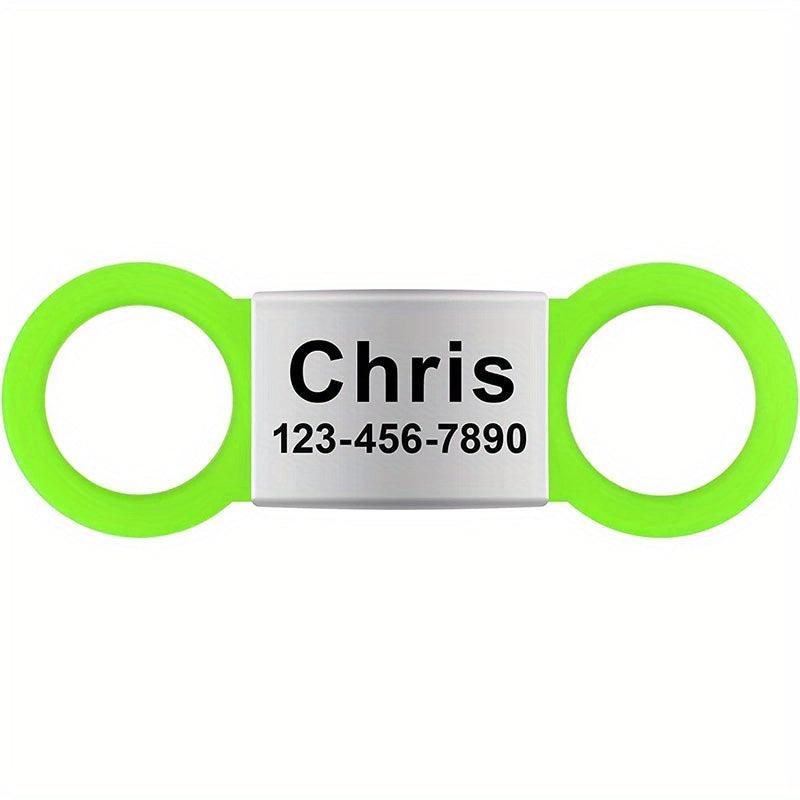Custom Slide On Pet ID Tag - Deep Engraving