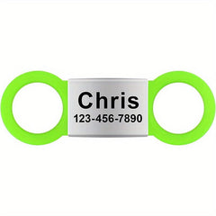 Custom Slide On Pet ID Tag - Deep Engraving