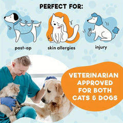 Soft Inflatable Pet Recovery Collar for Dogs and Cats
