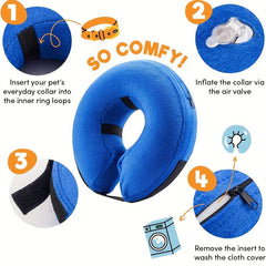 Soft Inflatable Pet Recovery Collar for Dogs and Cats