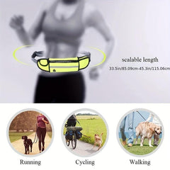 Hands-Free Pet Running Leash Waist Bag Combo