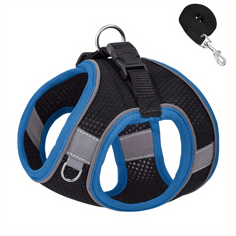 Breathable Reflective Dog Harness Choke Double Padded Adjustable Vest
