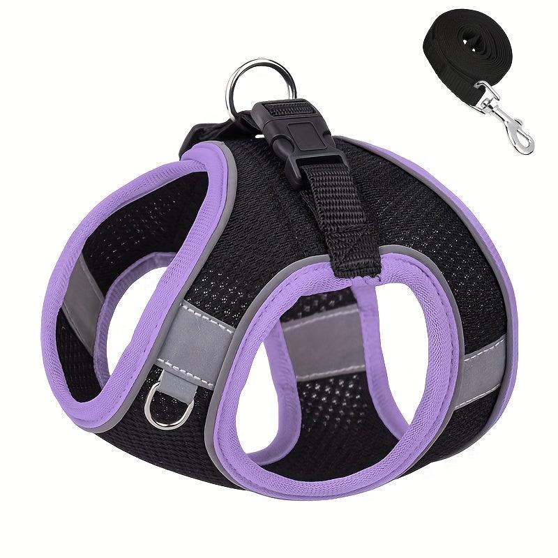 Breathable Reflective Dog Harness Choke Double Padded Adjustable Vest