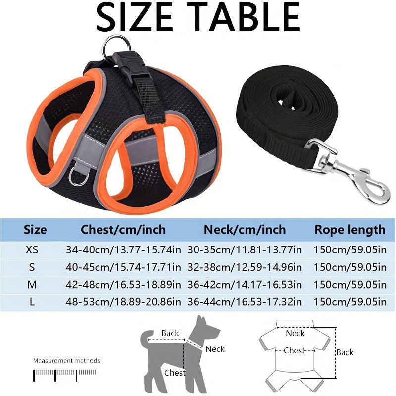 Breathable Reflective Dog Harness Choke Double Padded Adjustable Vest