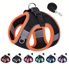 Breathable Reflective Dog Harness Choke Double Padded Adjustable Vest