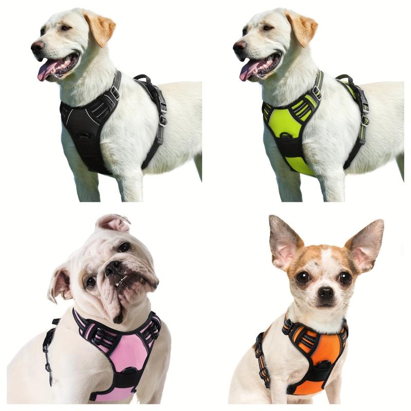 Reflective No Pull Dog Harness with Handle and Padding