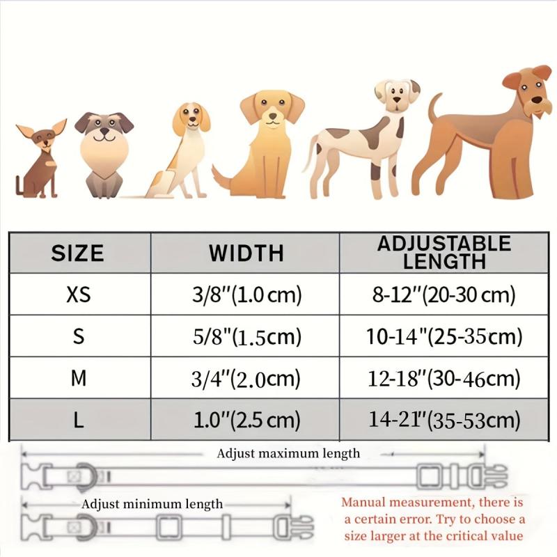 Adjustable Classic Dog Collar With Quick Release Buckle