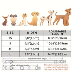 Adjustable Classic Dog Collar With Quick Release Buckle