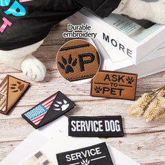 Service Dog Patches Pet In Training American Flag Patch