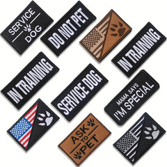 Service Dog Patches Pet In Training American Flag Patch