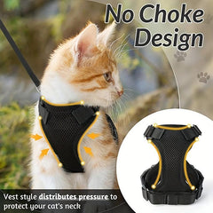 Escape Proof Cat Harness and Leash Soft Adjustable Vest