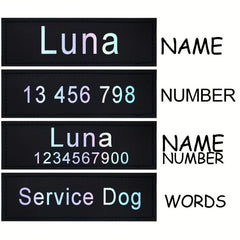 Personalized Dog Patches for Harness Love Pat - 2pcs