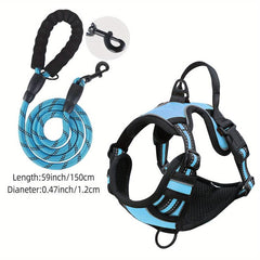 Reflective No Pull Dog Harness and Leash Set - Easy Control Vest