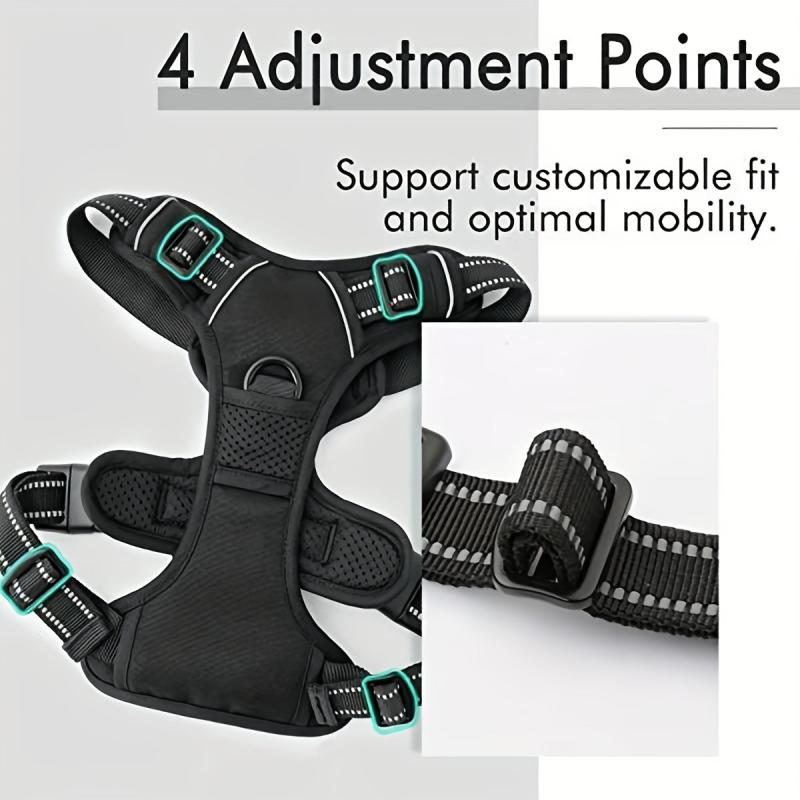 Reflective No Pull Dog Harness and Leash Set - Easy Control Vest