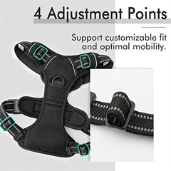 Reflective No Pull Dog Harness and Leash Set - Easy Control Vest