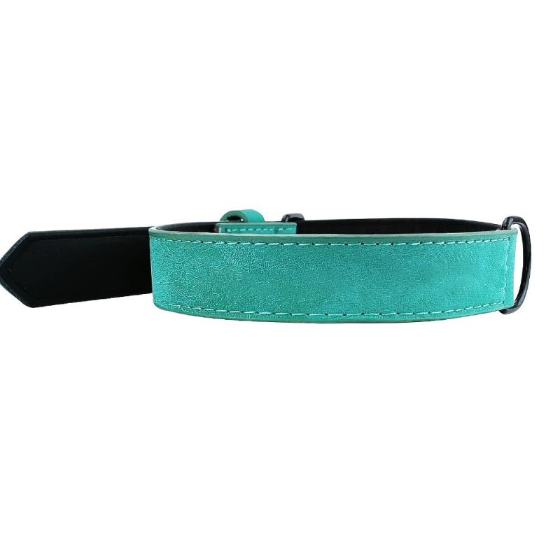 Personalized Leather Dog Collar - Custom Name - Small Medium Large Dog