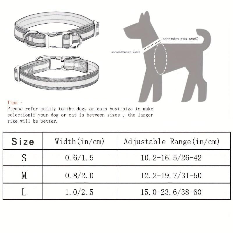 Adjustable Reflective Dog Collar Wear-resistant Pet Collar