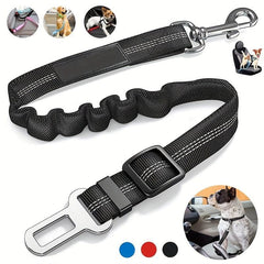 Adjustable Pet Car Seat Belt for Dogs and Cats with Reflective Strip