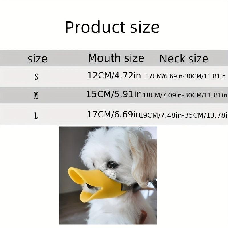 Duck Shaped Anti Bite Muzzle Soft Silicone Dog Mouth Cover