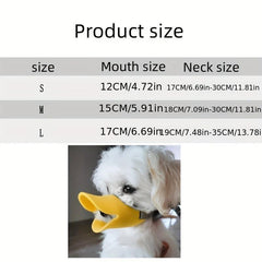 Duck Shaped Anti Bite Muzzle Soft Silicone Dog Mouth Cover