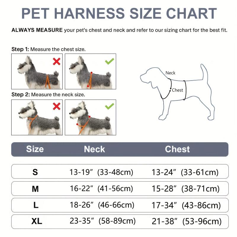 Reflective Dog Harness Vest with Easy Control Handle