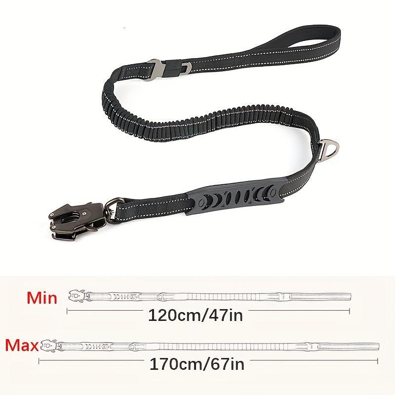 Retractable Dog Leash with Elastic Adjustment for Training & Comfort