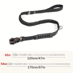 Retractable Dog Leash with Elastic Adjustment for Training & Comfort