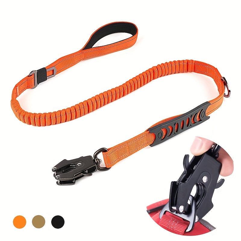 Retractable Dog Leash with Elastic Adjustment for Training & Comfort