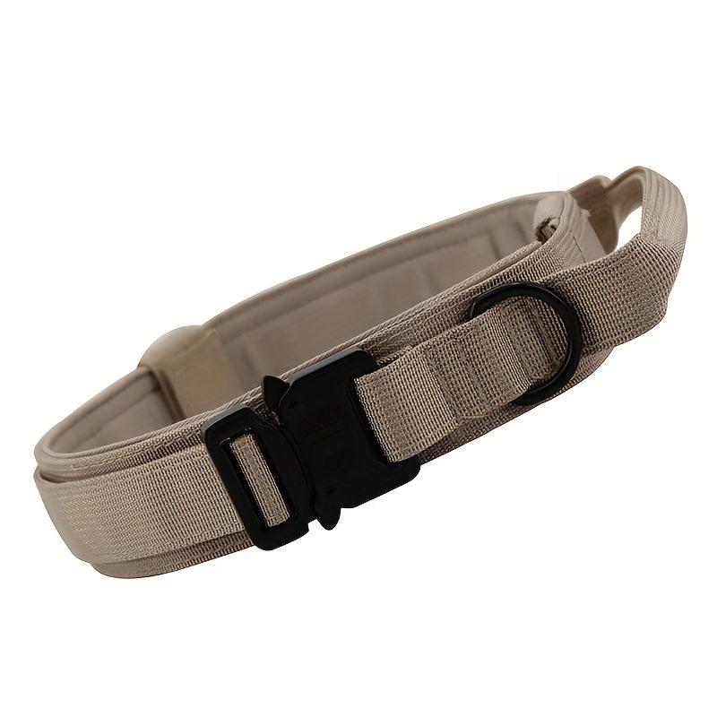 Nylon Tactical Dog Training Collar for Large & Medium Dogs