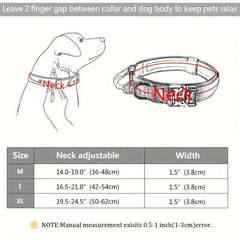 Nylon Tactical Dog Training Collar for Large & Medium Dogs