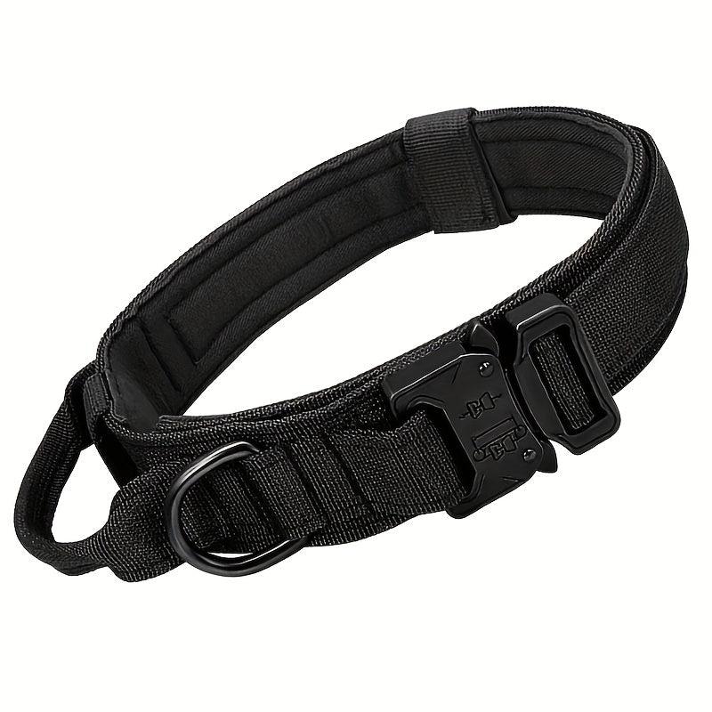 Nylon Tactical Dog Training Collar for Large & Medium Dogs