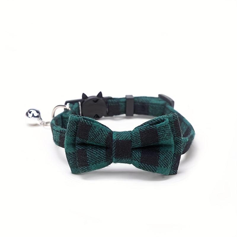 Striped Bowtie Dog Necklace Cat Collar Pet Supplies
