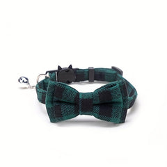 Striped Bowtie Dog Necklace Cat Collar Pet Supplies