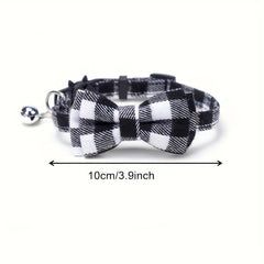 Striped Bowtie Dog Necklace Cat Collar Pet Supplies
