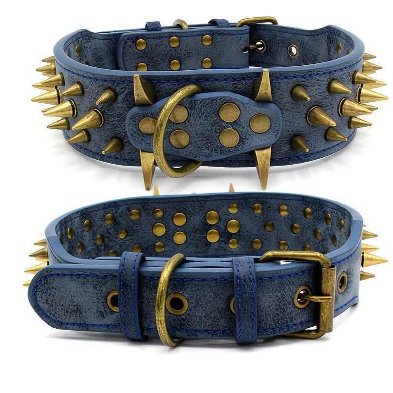 Punk Style Rivet Leather Dog Collar