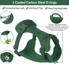 No Pull Dog Harness with Dual Leash Clips and Soft Padding
