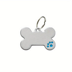 Stylish Alloy Bone Shaped ID Tag for Pet Safety