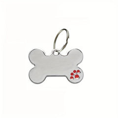 Stylish Alloy Bone Shaped ID Tag for Pet Safety
