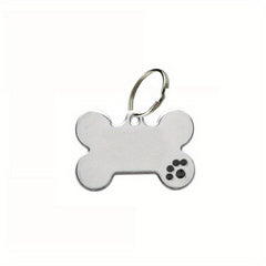 Stylish Alloy Bone Shaped ID Tag for Pet Safety