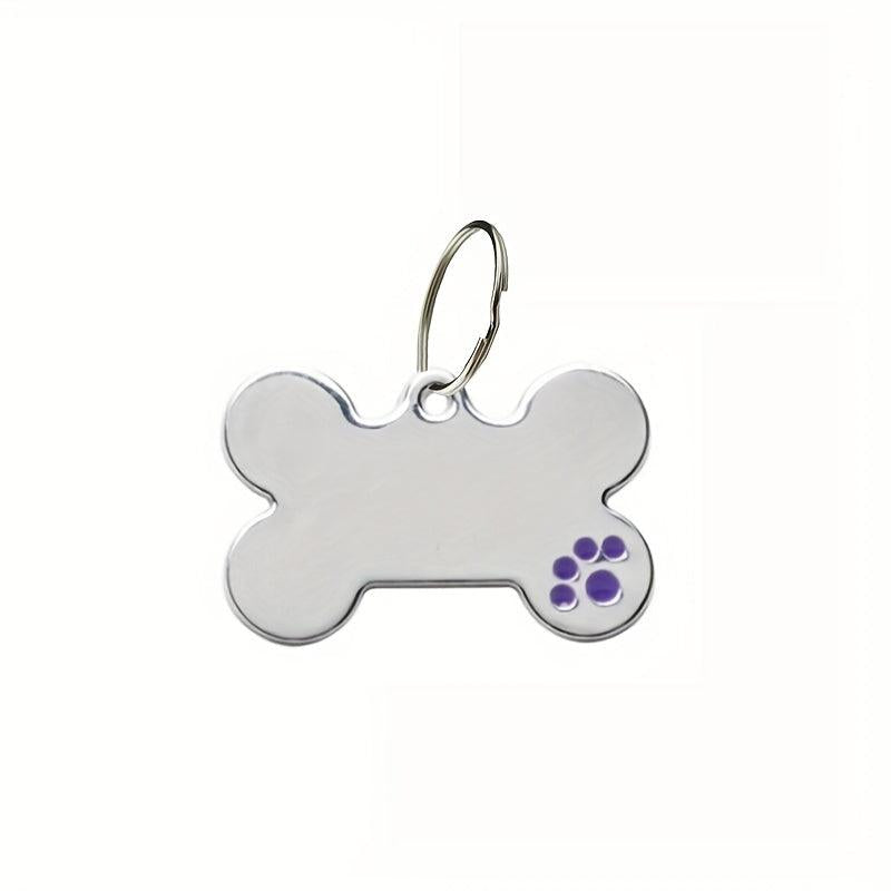 Stylish Alloy Bone Shaped ID Tag for Pet Safety