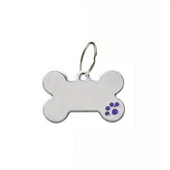 Stylish Alloy Bone Shaped ID Tag for Pet Safety