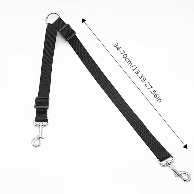 Adjustable Double Headed Dog Leash for Outdoor Activities